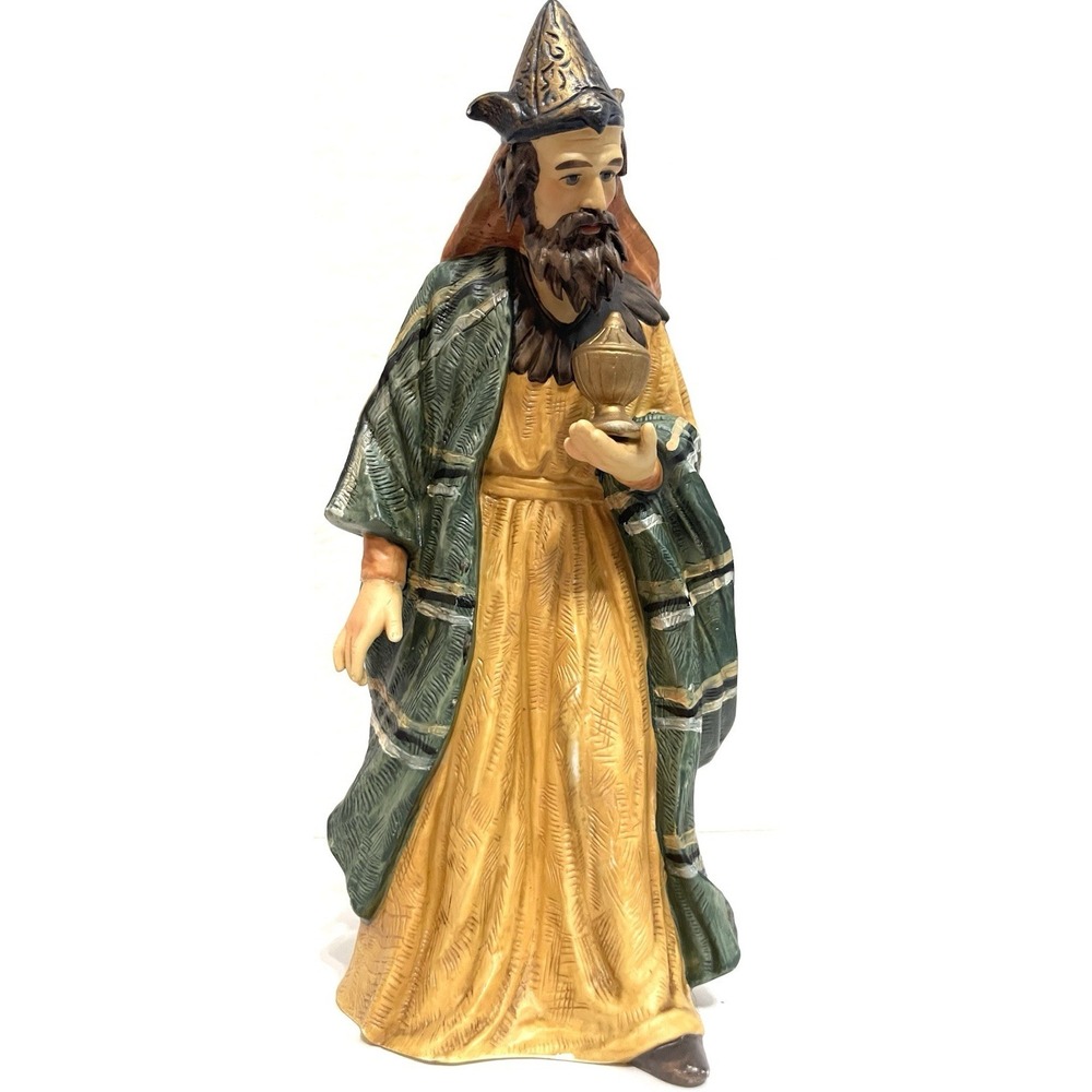 Vintage O'Well Nativity Hand painted Porcelain Wiseman Grandeur Noel